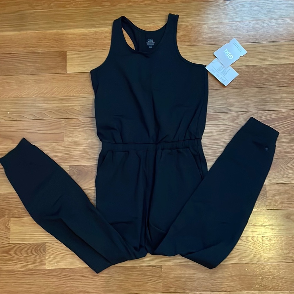NWT! Athleta Girls Black full-length Jumper